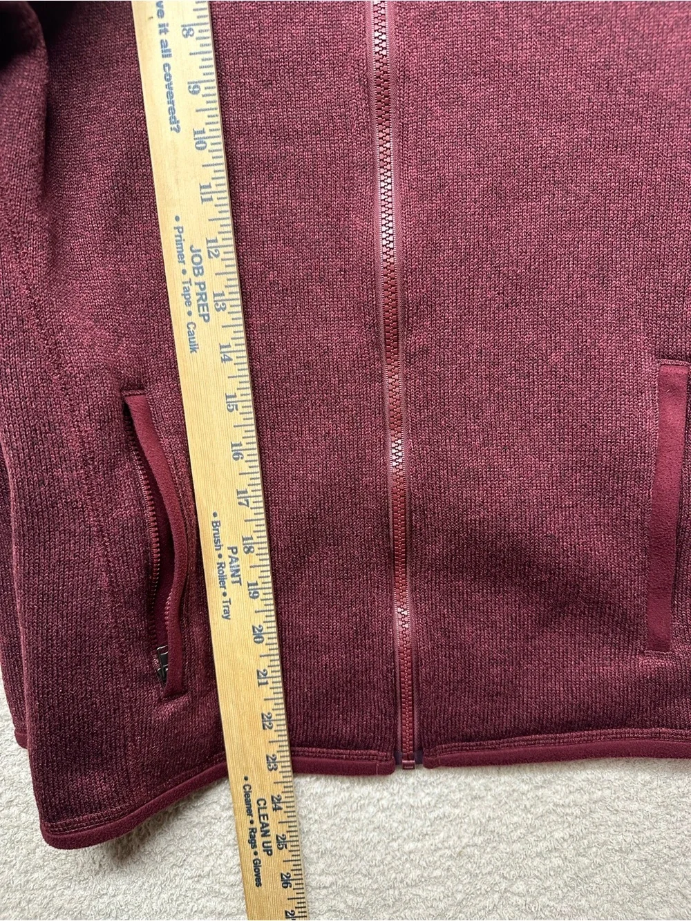 Patagonia Better Sweater Full Zip Fleece Jacket Burgundy Kids XL 14 Zip Up